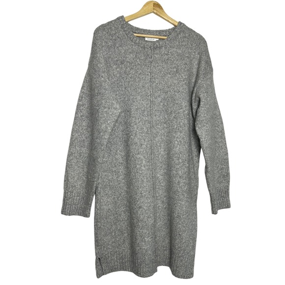 Shop The Mint Dresses & Skirts - Shop‎ the Mint Gray Marled Knit Crew Neck Long Sleeve Sweater Dress XL